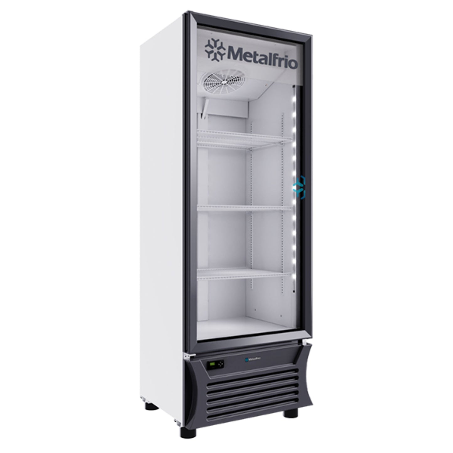 REFRIGERADOR VERTICAL CON CAPACIDAD DE 12 PIES³ (0.340 m³) CON 1 PUERTA DE CRISTAL, 3 PARRILLAS MODELO RB270