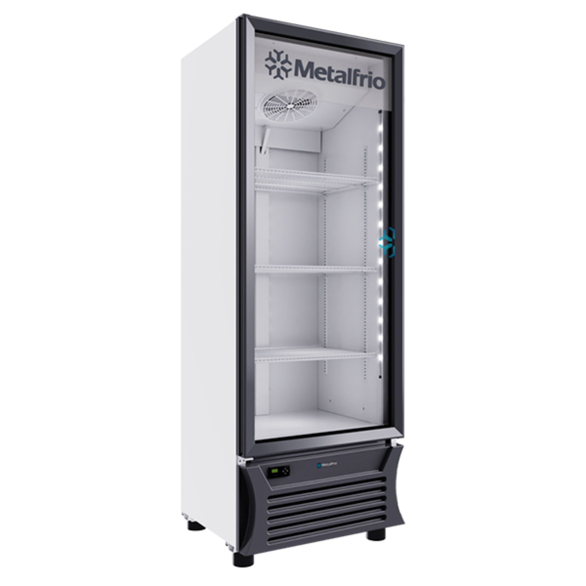 REFRIGERADOR VERTICAL CON CAPACIDAD DE 12 PIES³ (0.340 m³) CON 1 PUERTA DE CRISTAL, 3 PARRILLAS MODELO RB270