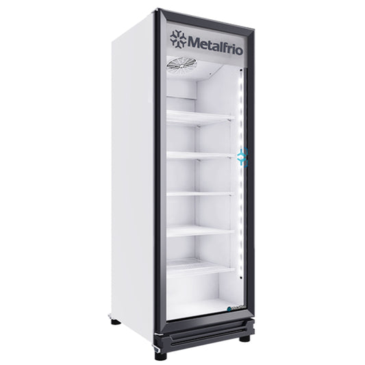 REFRIGERADOR VERTICAL CON CAPACIDAD DE 12 PIES³ (0.340 m³) CON 1 PUERTA DE CRISTAL, 5 PARRILLAS MODELO RB470