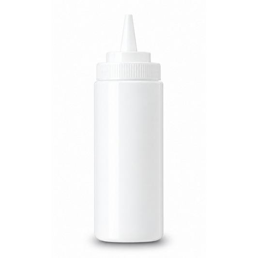 RECIPIENTE PARA ADEREZO DE POLIETILENO, TRANSPARENTE 16 OZ. MODELO RECAD-16T
