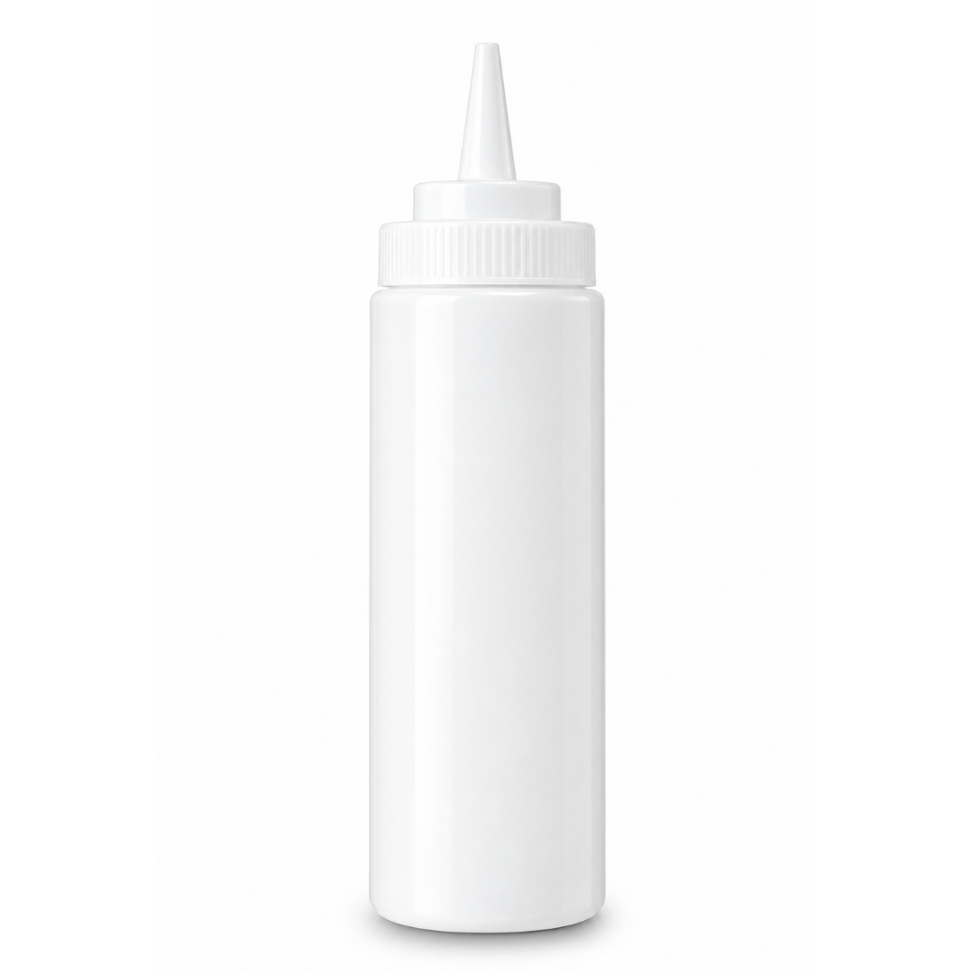 RECIPIENTE PARA ADEREZO DE POLIETILENO, TRANSPARENTE 24 OZ. MODELO RECAD-24T