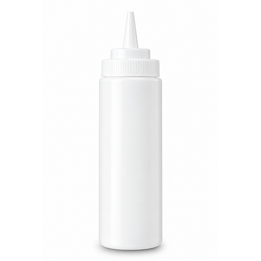 RECIPIENTE PARA ADEREZO DE POLIETILENO, TRANSPARENTE 24 OZ. MODELO RECAD-24T