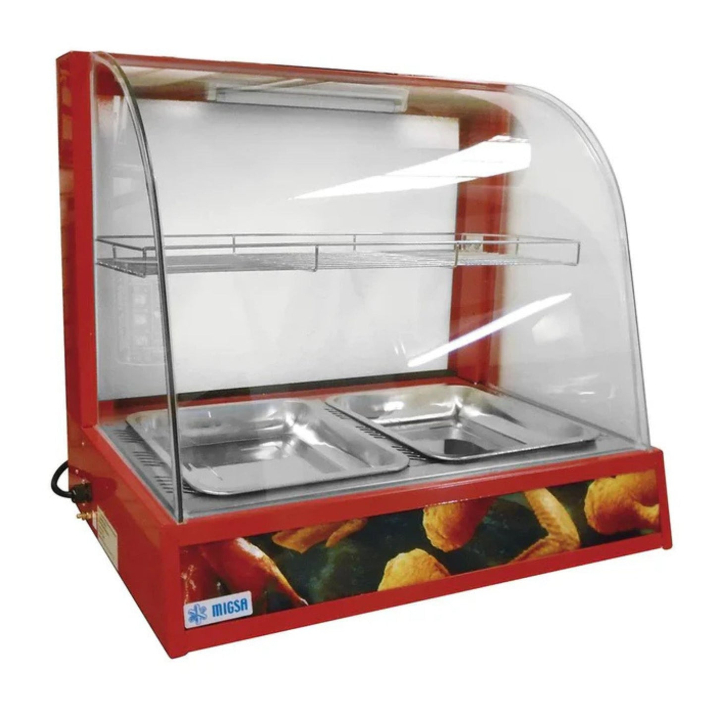 MESA BUFFETERA CALIENTE MÓVIL DE 4 INSERTOS ENTEROS