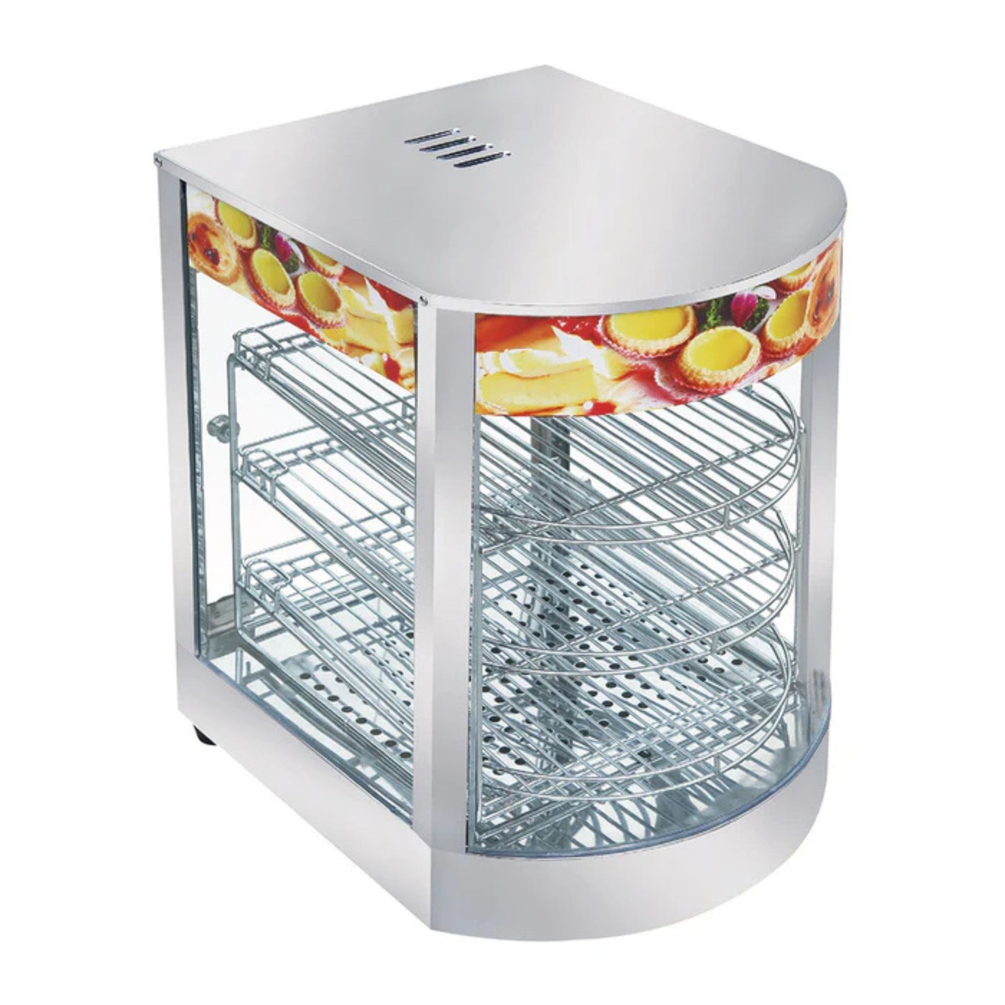 MESA BUFFETERA CALIENTE MÓVIL DE 4 INSERTOS ENTEROS