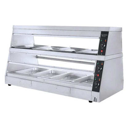 MESA BUFFETERA CALIENTE MÓVIL DE 4 INSERTOS ENTEROS