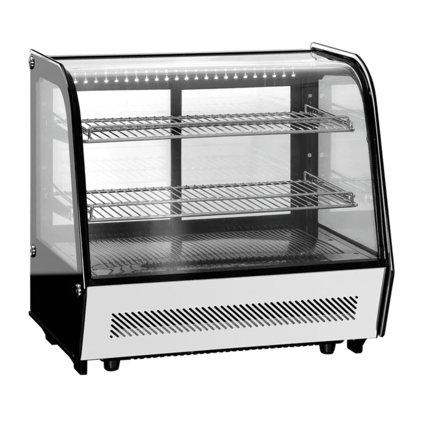 VITRINA REFRIGERADA CRISTAL CURVO CON SISTEMA ANTIEMPAÑANTE FRONTAL