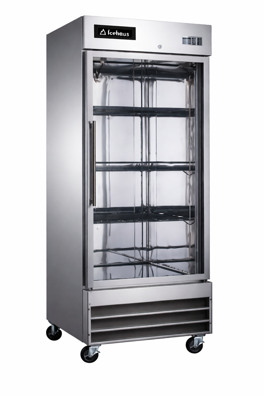 REFRIGERADOR 1 PUERTA DE CRISTAL  MODELO RV-1PG-SS-01