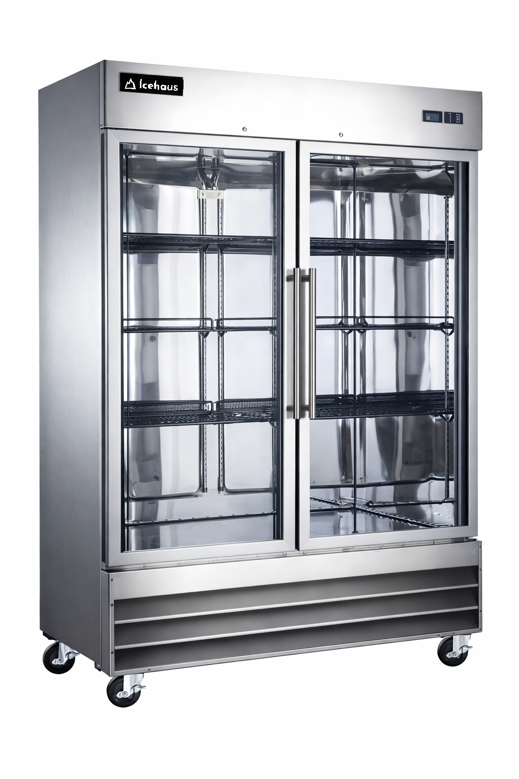 REFRIGERADOR 2 PUERTAS DE CRISTAL  MODELO RV-2PC-SS-01