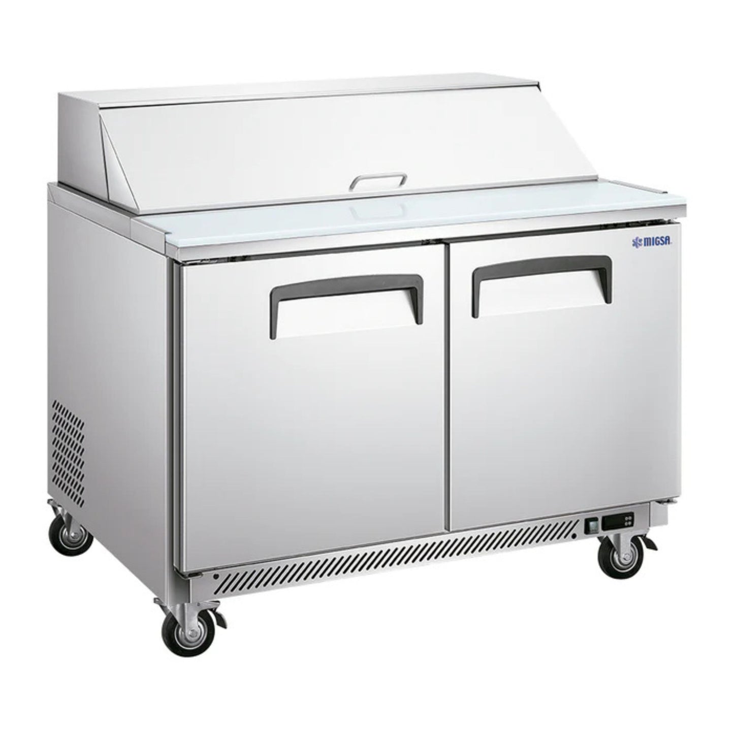 MESA FRÍA PARA ENSALADAS DE 2 PUERTAS TIPO AMERICANO DE 340 L