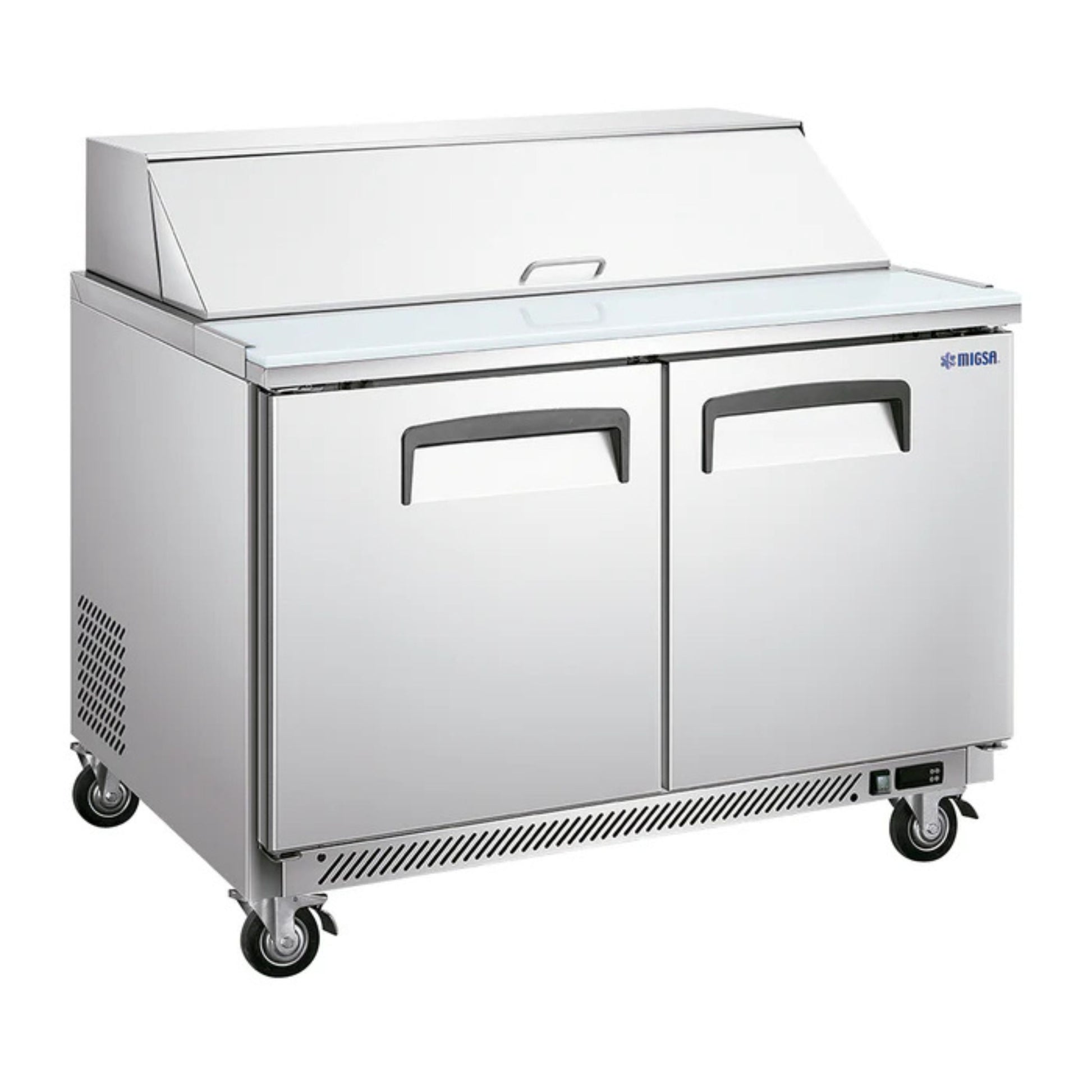 MESA FRÍA PARA ENSALADAS DE 2 PUERTAS TIPO AMERICANO DE 340 L