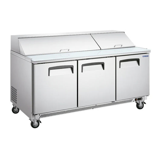 MESA FRÍA PARA ENSALADAS DE 3 PUERTAS TIPO AMERICANO DE 510 L