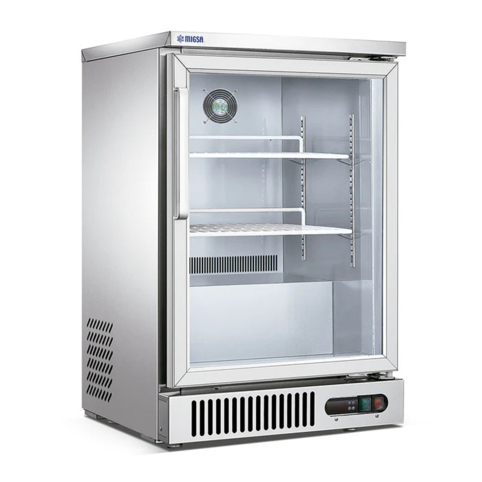 REFRIGERADOR CONTRABARRA DE 1 PUERTA DE CRISTAL DE 160 L