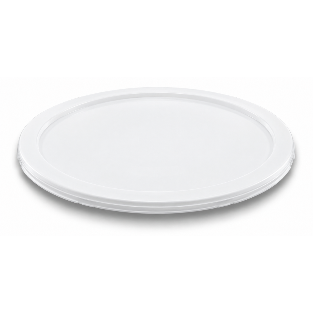 TAPA DE POLIETILENO, COLOR BLANCA PARA RECIPIETE REDONDO DE 2 Y 4 QT. MODELO TAPERE-24B