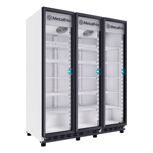 REFRIGERADOR CERVECERO CON CAPACIDAD DE 66 PIES³ (1.869 m³) CON 3 PUERTAS DE VIDRIO ANTIEMPAÑANTE FULL GLASS, 15 PARRILLAS MODELO VN135