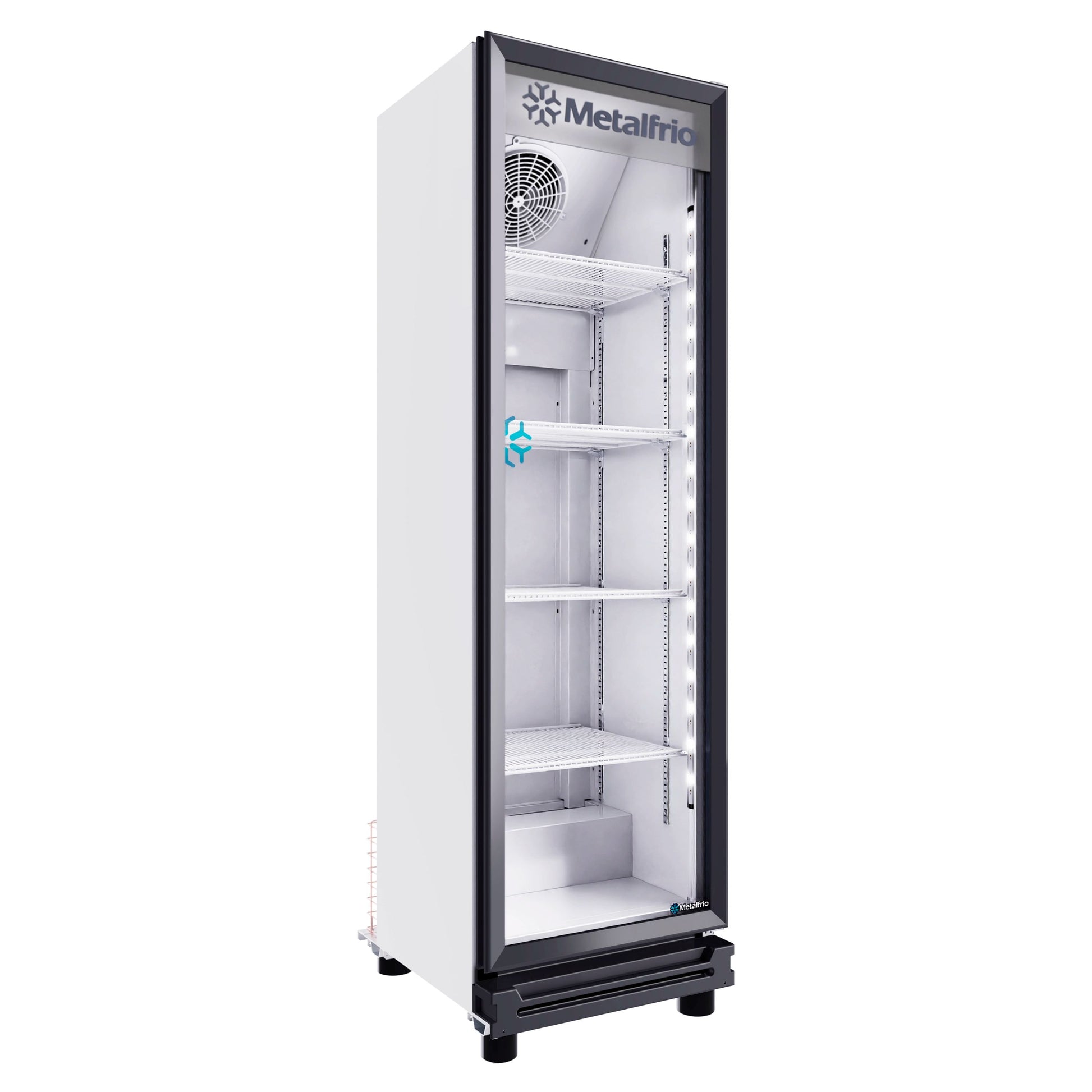 REFRIGERADOR CERVECERO SLIM CON CAPACIDAD DE 10.4 PIES³ (0.294 m³) CON 1 PUERTA DE VIDRIO ANTIEMPAÑANTE FULL GLASS, 4 PARRILLAS MODELO VN25