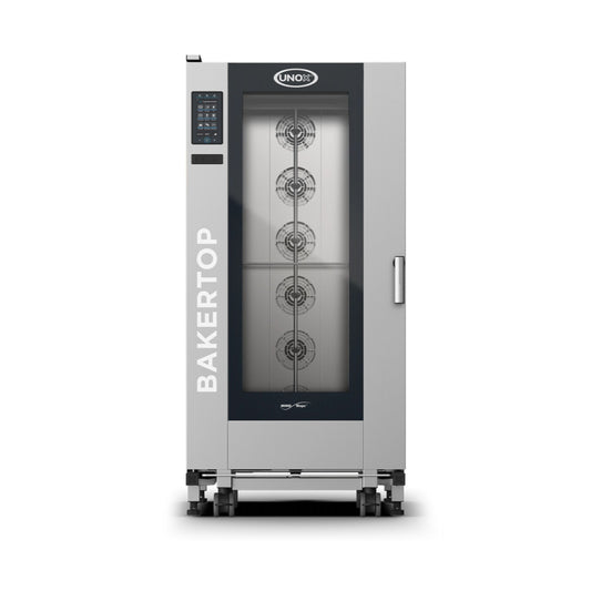 HORNO DE CARRO A GAS COMBINADO 16 BANDEJAS 66 X 46 CM BAKERTOP MIND.MAPSTM PLUS BIG XABL-16FS-GPRS-AL