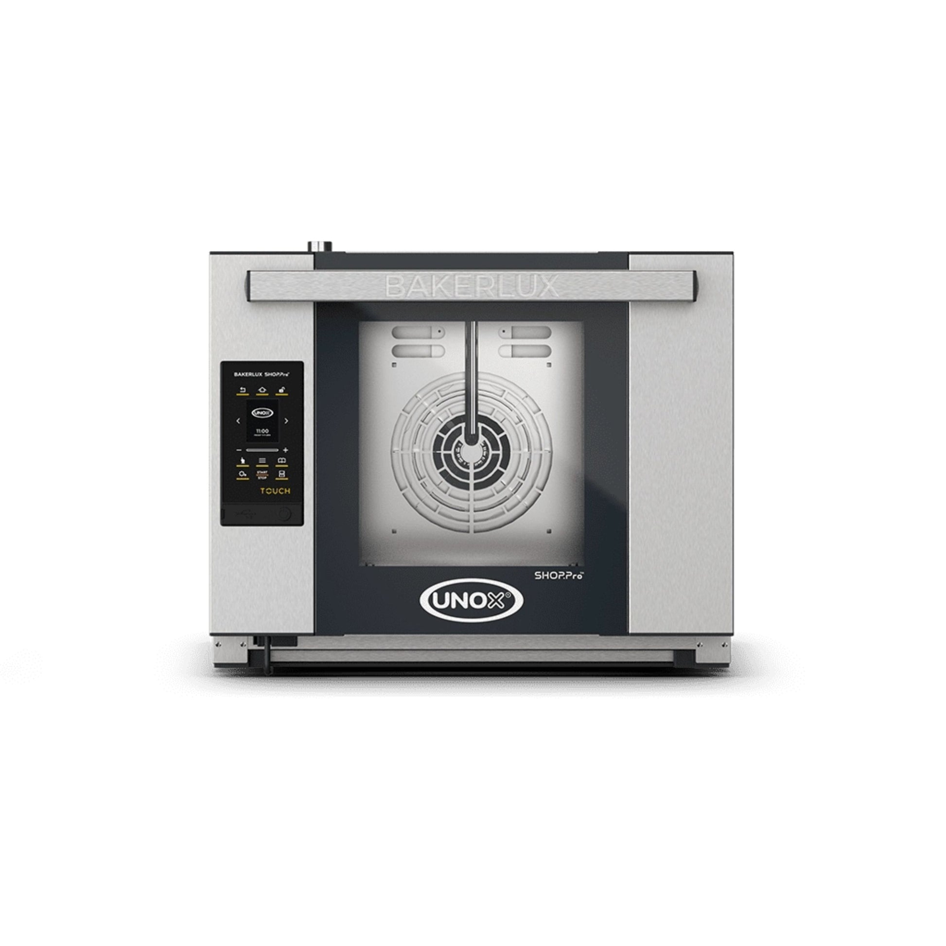 HORNO ELÉCTRICO DE CONVECCIÓN MANUAL DE ACERO INOXIDABLE BAKERLUX SHOP.PROTM TOUCH XEFR-04HS-ETDV