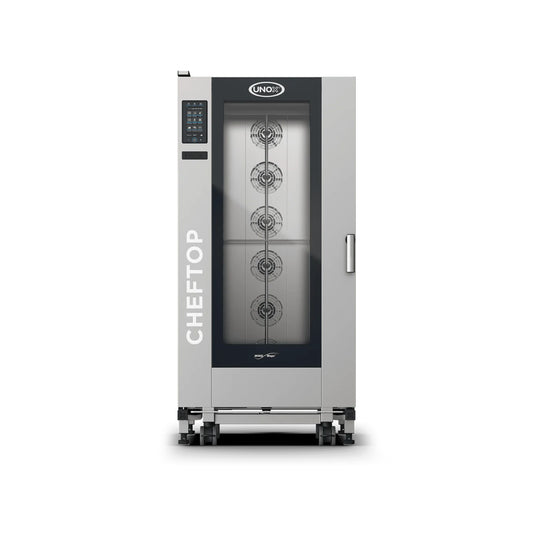 HORNO DE CARRO A GAS COMBINADO CON 20 BANDEJAS CHEFTOP MIND.MAPSTM PLUS BIG XEVL-2021-GPRS